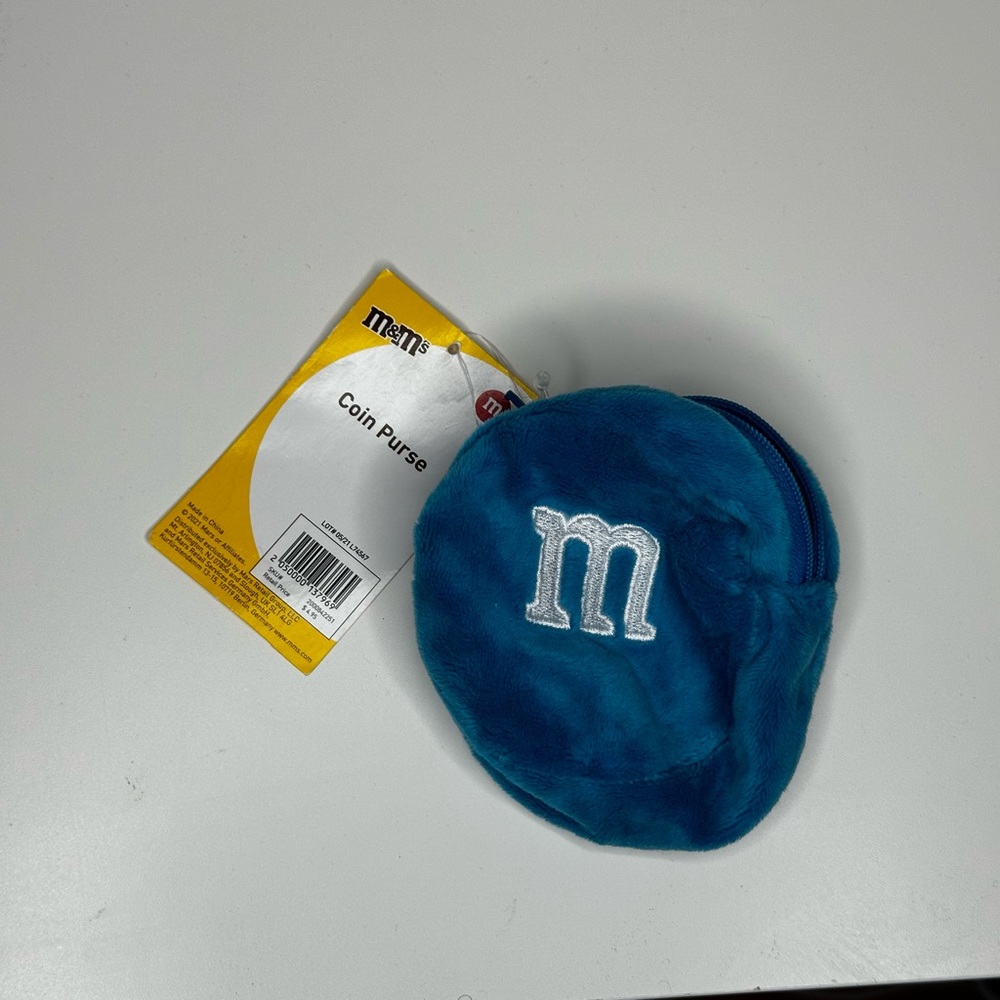 Blue M&M Coin Purse
